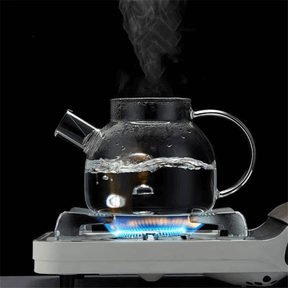 Chaleira de Vidro 1000ml | Infusor Inox e Resistente ao Fogo