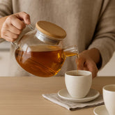 Chaleira de Vidro 1000ml | Infusor Inox e Resistente ao Fogo