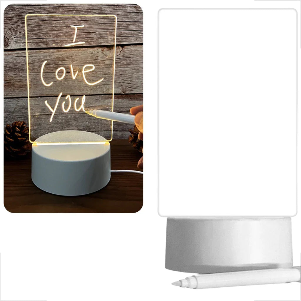 Luminária Lousa com Efeito 3D