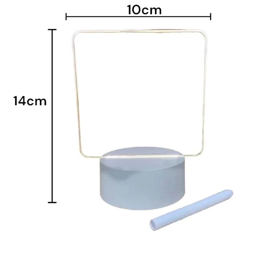 Luminária Lousa com Efeito 3D