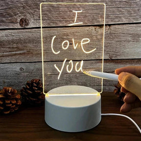 Luminária Lousa com Efeito 3D