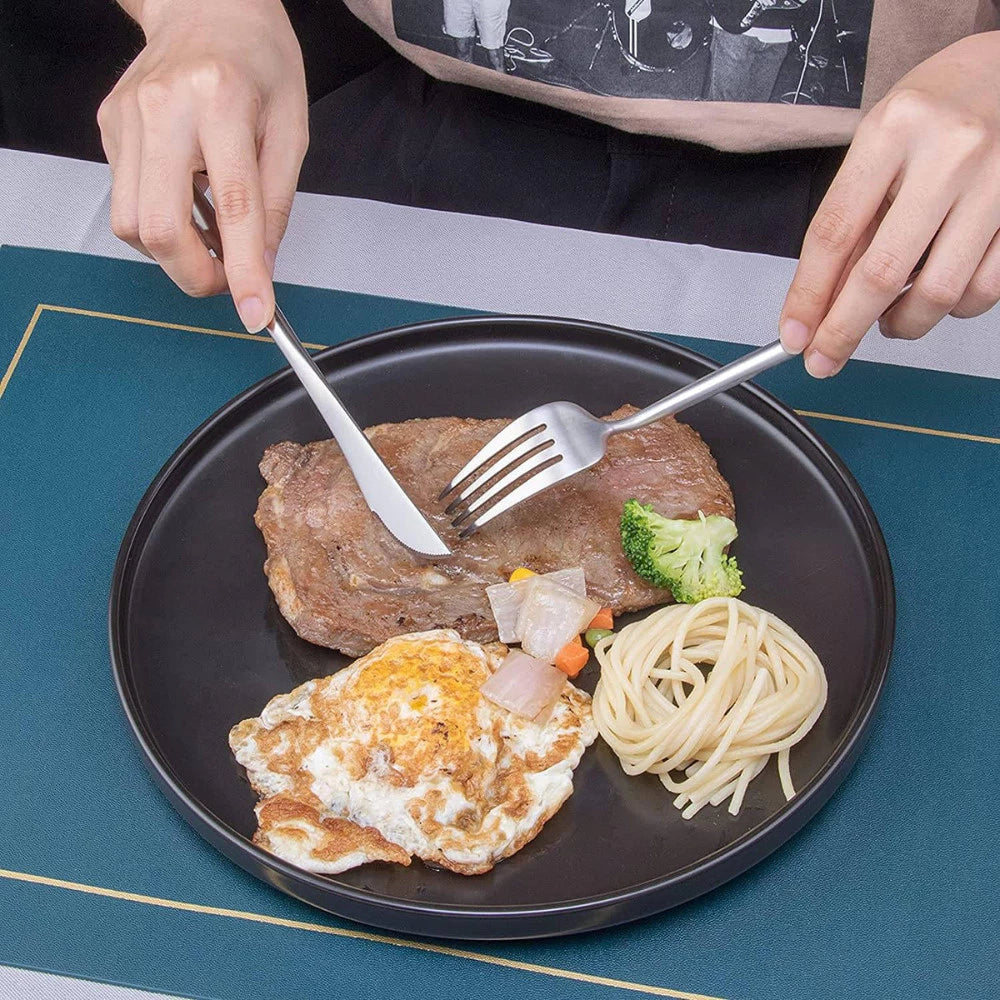 Talheres Prata Inox Glamour – Elegância e Brilho para Sua Mesa Posta- COMPRE E  LEVA O DOBRO